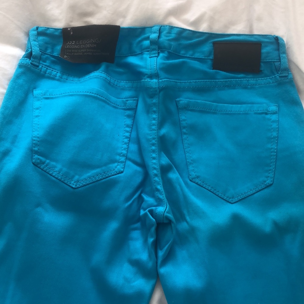 Armani Exchange j22 Denim legging low rise super skinny leg P0 petite 0 nwt - Picture 3 of 4
